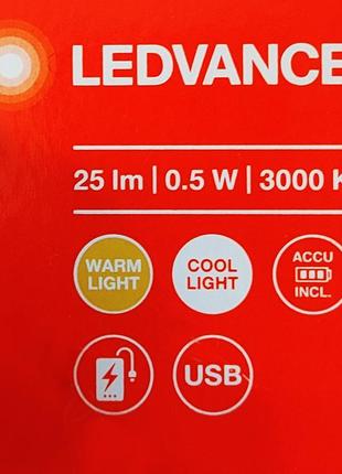 Лампа-ліхтар powerbank 0.50w 5v 45lm 3000-4000k 45.7х148x46mm ...4 фото