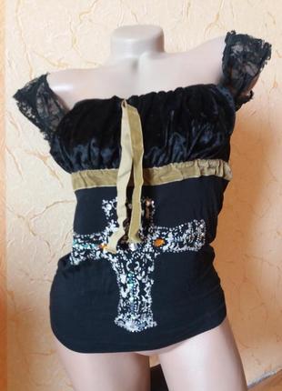 Топ с крестом на хэлоуин хэловин