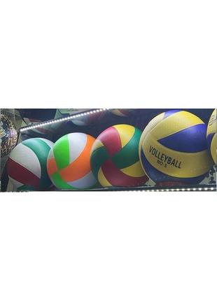 М'яч волейбол арт. vb190204 (60шт) pvc 4 кольори, сітка, метал...