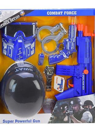 Іграшковий поліцейський набір ch850b-4 зброя+асесуари, короб. ...