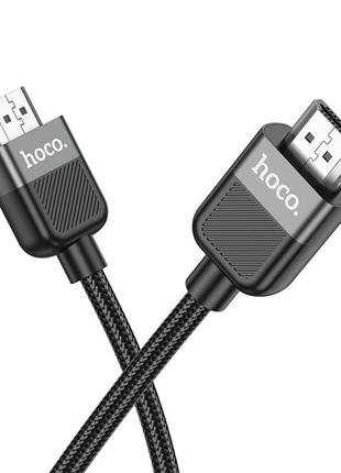 Кабель hoco us09 |hdtv 2.0 male-to-male 4k hd|3м| чорний