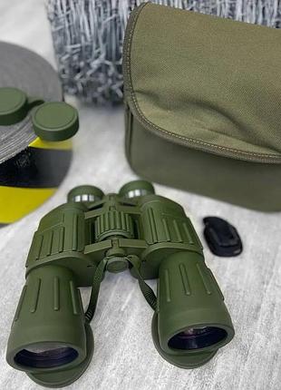Тактичний десятикратний бінокль seeker army 10x50wa (оливковий)