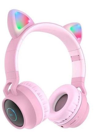 Навушники hoco w27 cat ear bluetooth з котячими вушками і led ...