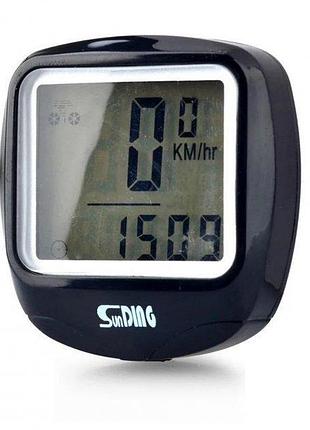 Велокомп'ютер дротовий sd-568 waterproof з підсвічуванням екра...