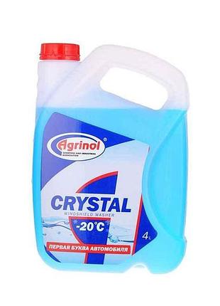 Рідина для омивання скла crystal -20, 4л тм агринол