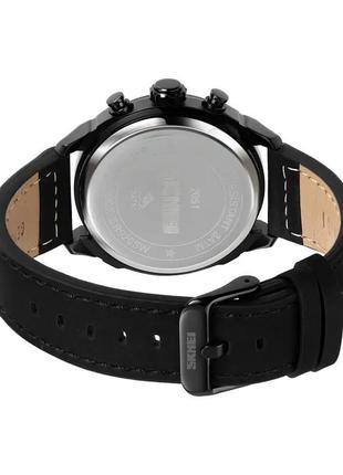 Класичний чоловічий годинник skmei 2051 (чорний)3 фото
