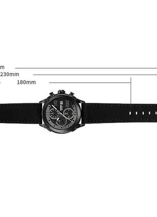 Класичний чоловічий годинник skmei 2051 (чорний)10 фото