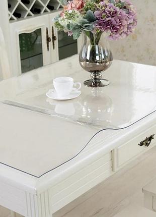 М'яке скло прозора силіконова скатертина на стіл soft glass за...