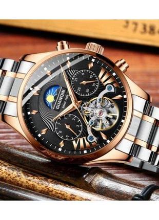 Чоловічий наручний годинник guanquin prestige gold