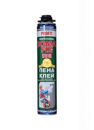 Клей-піна 750мл 850г 14м2 profit s916 тм soma fix