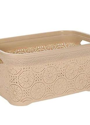 Корзина для білизни 35,3*54,6*25,5 см коричневий мережево 2245...