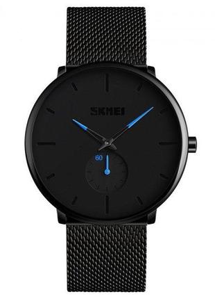 Чоловічий наручний годинник skmei 9185 blue design2 фото