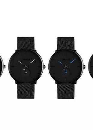 Чоловічий наручний годинник skmei 9185 blue design5 фото