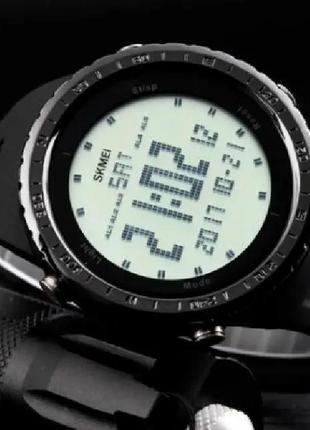 Чоловічий спортивний годинник skmei 1246 (чорний)4 фото