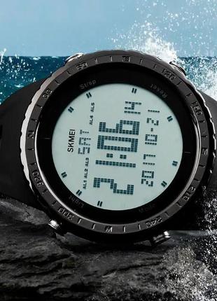 Чоловічий спортивний годинник skmei 1246 (чорний)5 фото