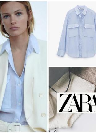 Базовая сорочка рубашка zara