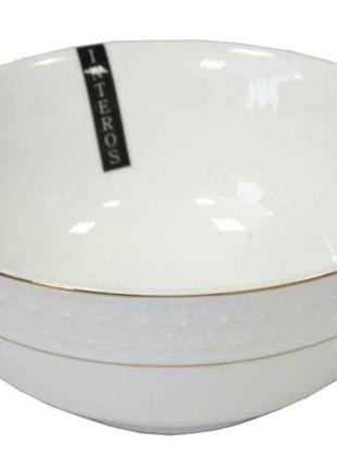 Салатник фарф. круглий 7 (6шт.в уп) снігова королева 011718-а ...