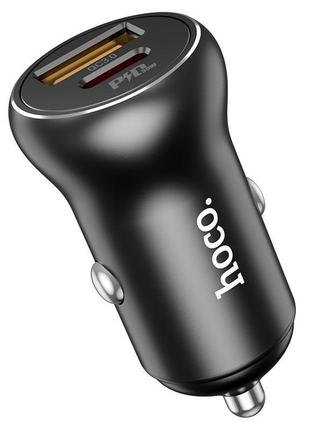 Автомобільний зарядний пристрій з швидким заряджанням hoco nz5...