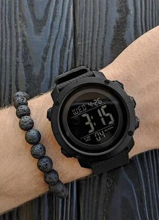 Чоловічий спортивний годинник skmei 1426 чорний4 фото