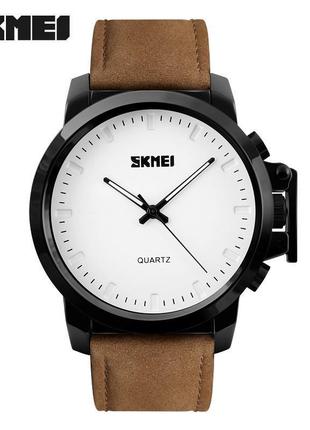 Класичний чоловічий годинник skmei 1208 чорний6 фото