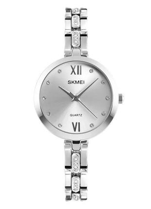 Годинник жіночий наручний skmei 1225 (сріблясті)