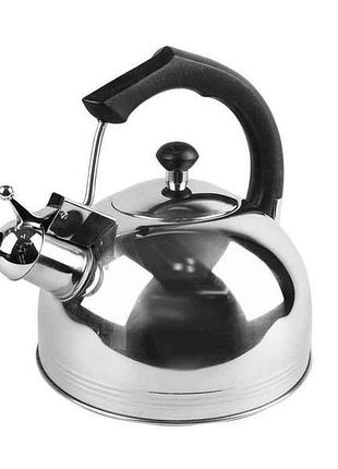 Чайник 2,5л мет. basic mr-1307-black тм maestro