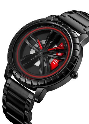 Класичний чоловічий наручний годинник skmei 1634 чорний