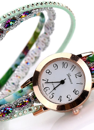 Впусти в своє життя радість. жіночий годинник-браслет+подарунок !4 фото