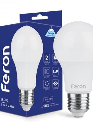 Світлодіодна лампа feron lb-700 10w e27 6400k