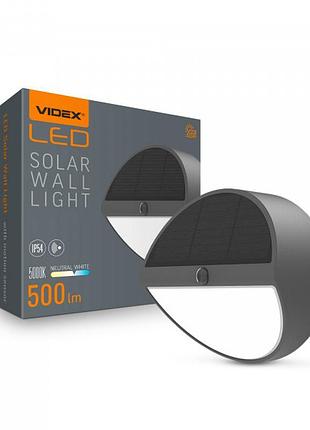 Led світильник автономний настінний ip54 videx vl-bhso-002-s 5...