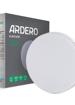 Накладний світлодіодний світильник ardero al801ard 24w коло