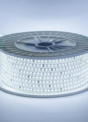 Світлодіодна стрічка холодна біла 220v герметична avt smd2835 ...