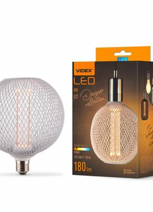 Led лампа videx filament vl-dwmc125150 4w e27 1800k white chai...