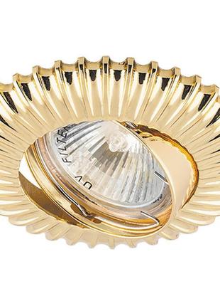 Вбудований світильник feron dl6213 золото