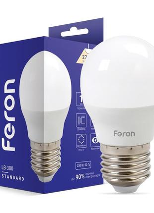Світлодіодна лампа feron lb-380 4вт e27 2700k