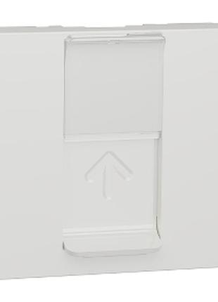 Rj45 накладка 2 модуль білий unica new nu941118