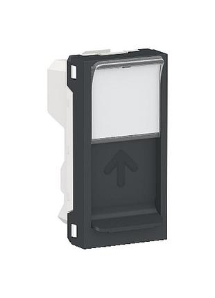 Центральна плата rj45keystone/systimax 1 модуль антрацит unica...
