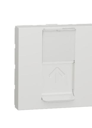Розетка комп'ютерна rj45 одинарна категорія 6 utp 2 модуля біл...