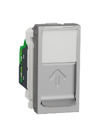 Розетка комп'ютерна rj45, одинарна категорія 6 utp, 1 модуль а...
