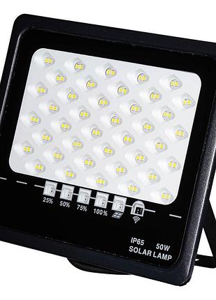 Прожектор на сонячній батареї 50w avt-1 sun з пультом