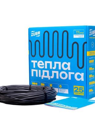 Нагрівальний кабель zubr dc cable 17 / 210 вт