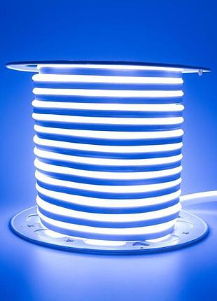 Неонова стрічка світлодіодна синя avt 220v smd2835 120led/м 7в...