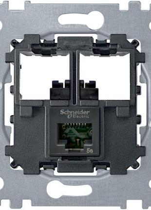 Механізм розетки 1хrj45 5 категорія utp merten mtn4575-0001