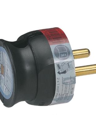 Штепсельна вилка чорна 2к 16а 50184 legrand elium