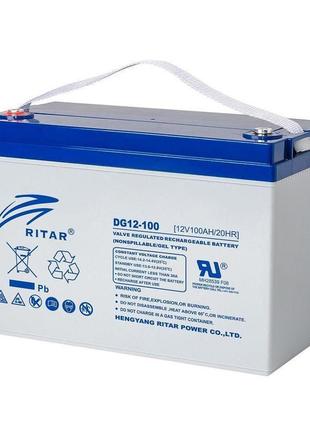 Акумулятор ritar dc 12-100 gray case agm