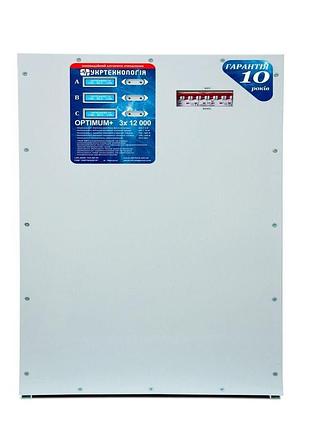 Стабілізатор напруги укртехнологія optimum+ 12000х3
