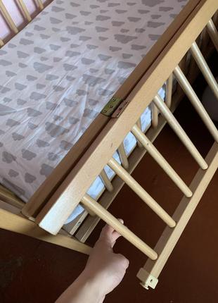 Детская кроватка с матрасом7 фото