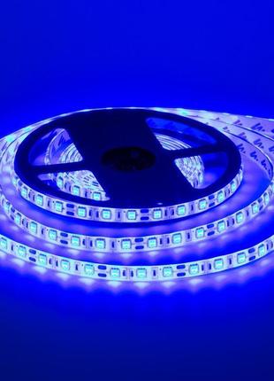 Світлодіодна стрічка smd 5050 (60 led/м), синій, ip20, 12в - б...
