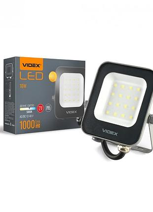 Led прожектор videx f3e 10w 1000lm 5000k ac/dc 12-48v