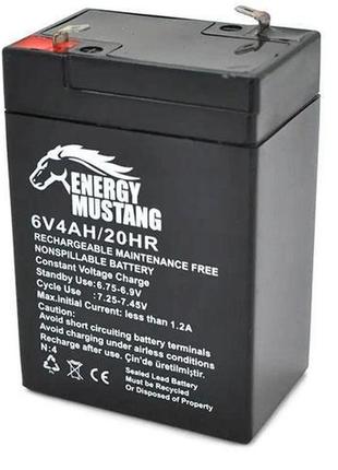 Акумулятор energy mustang em-640 6v 4ah agm